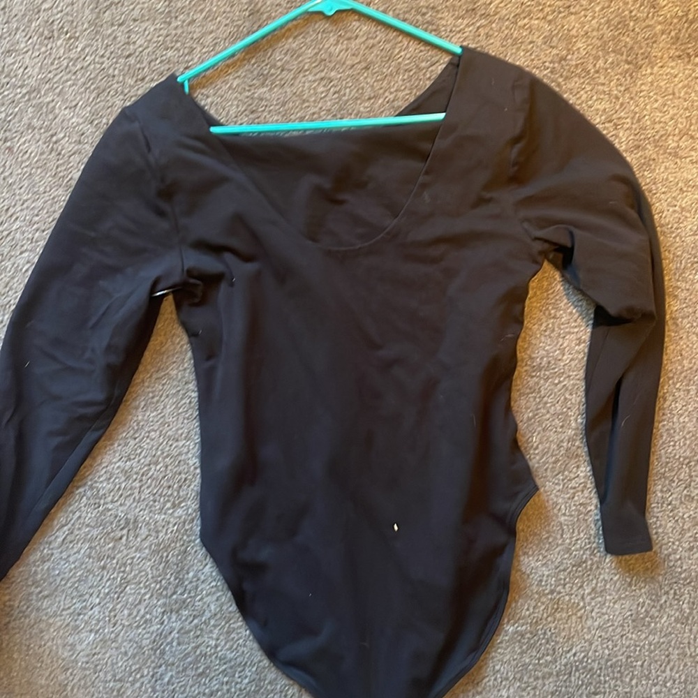 Long Sleeve Open Back Body Suit - Picture 2 of 3